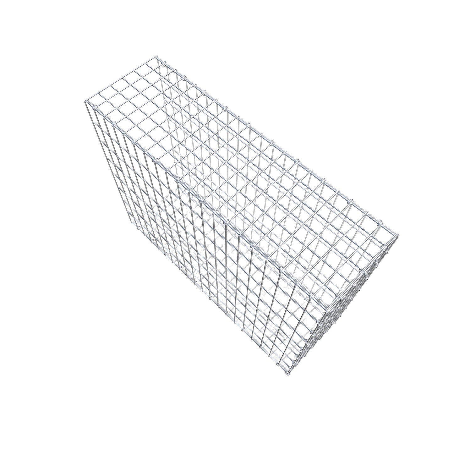 Opzetpaal type 2 100 cm x 80 cm x 30 cm, maaswijdte 5 cm x 10 cm, C-ring