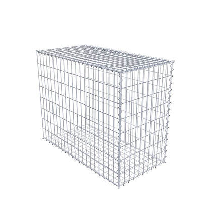 Extra gabion typ 2 100 cm x 80 cm x 50 cm (L x H x D), maskstorlek 5 cm x 10 cm, spiral