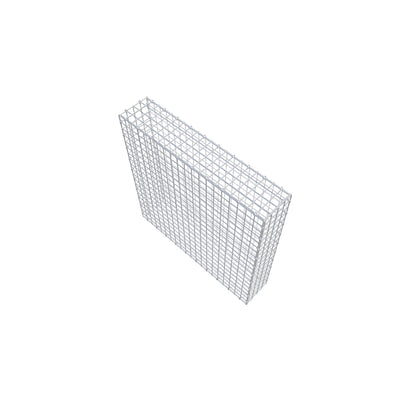 Gavión 100 cm x 100 cm x 20 cm (L x A x P), malla 5 cm x 5 cm, anillo en C