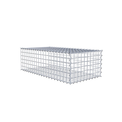 Gavión complementario tipo 2 100 cm x 30 cm x 50 cm (L x A x P), malla 5 cm x 5 cm, espiral