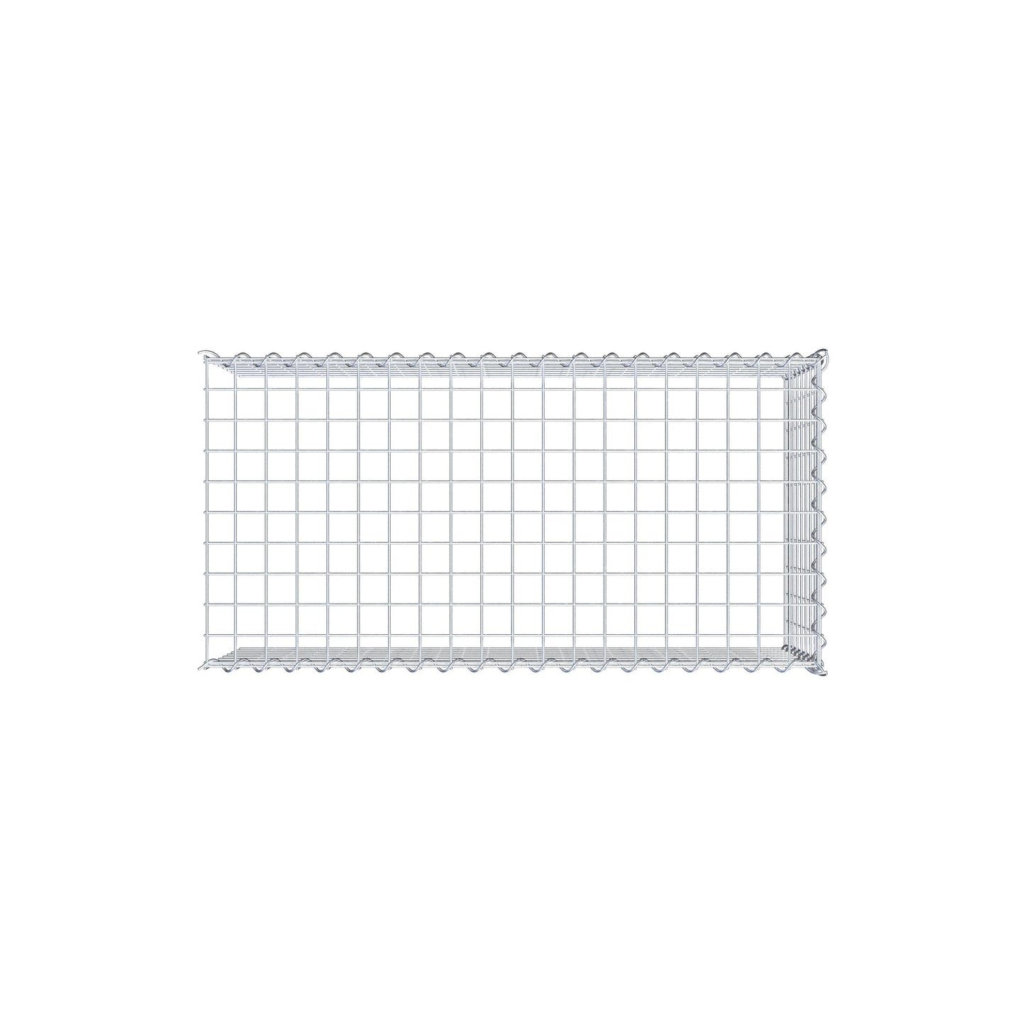 Anbaugabione Typ 4 100 cm x 40 cm x 50 cm (L x H x T), Maschenweite 5 cm x 5 cm, Spirale
