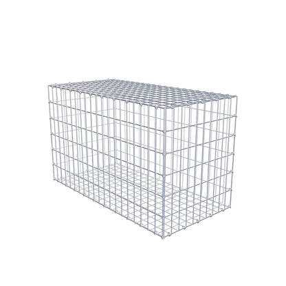 Gabião 100 cm x 60 cm x 50 cm (C x A x P), malhagem 5 cm x 10 cm, anel C