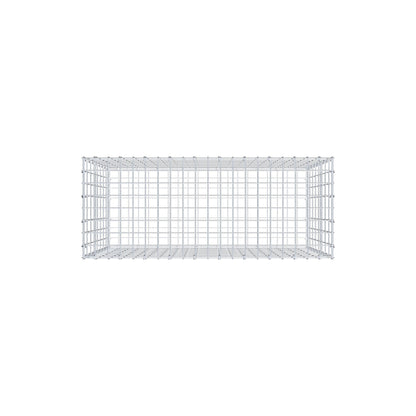 Gabbione 100 cm x 80 cm x 40 cm (L x H x P), maglia 5 cm x 10 cm, anello a C