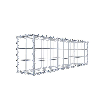 Gabião 100 cm x 30 cm x 20 cm (C x A x P), malhagem 10 cm x 10 cm, espiral