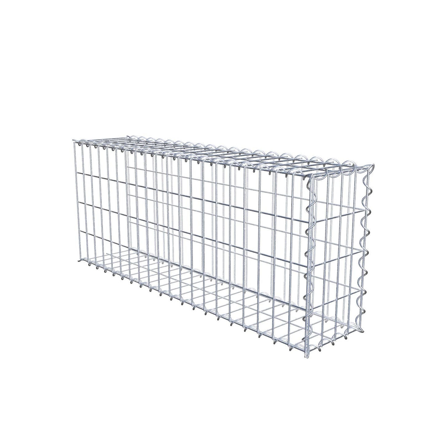 Påväxt gabion typ 2 100 cm x 40 cm x 20 cm (L x H x D), maskstorlek 5 cm x 10 cm, spiral