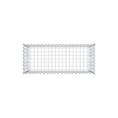 Gabion rapporté type 3 100 cm x 60 cm x 40 cm (L x H x P), mailles 5 cm x 10 cm, spirale