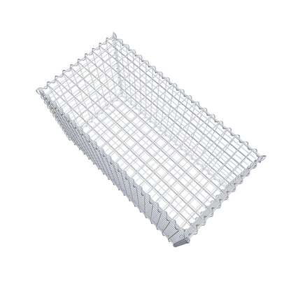 Gabião 100 cm x 60 cm x 50 cm (C x A x P), malhagem 5 cm x 5 cm, espiral