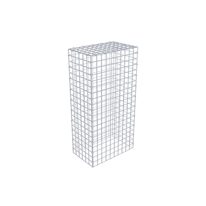 Gavión complementario de tipo 3 100 cm x 30 cm x 50 cm (largo x alto x fondo), malla 5 cm x 5 cm, anillo en C