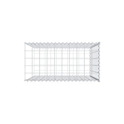 Anbaugabione Typ 2 100 cm x 100 cm x 50 cm (L x H x T), Maschenweite 10 cm x 10 cm, Spirale