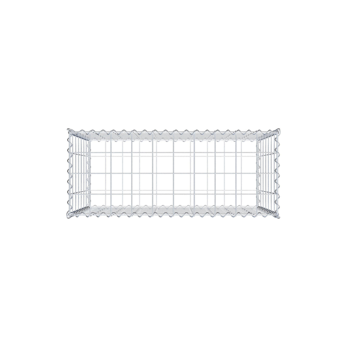 Gabion 100 cm x 70 cm x 40 cm (L x H x D), maskestørrelse 10 cm x 10 cm, spiral