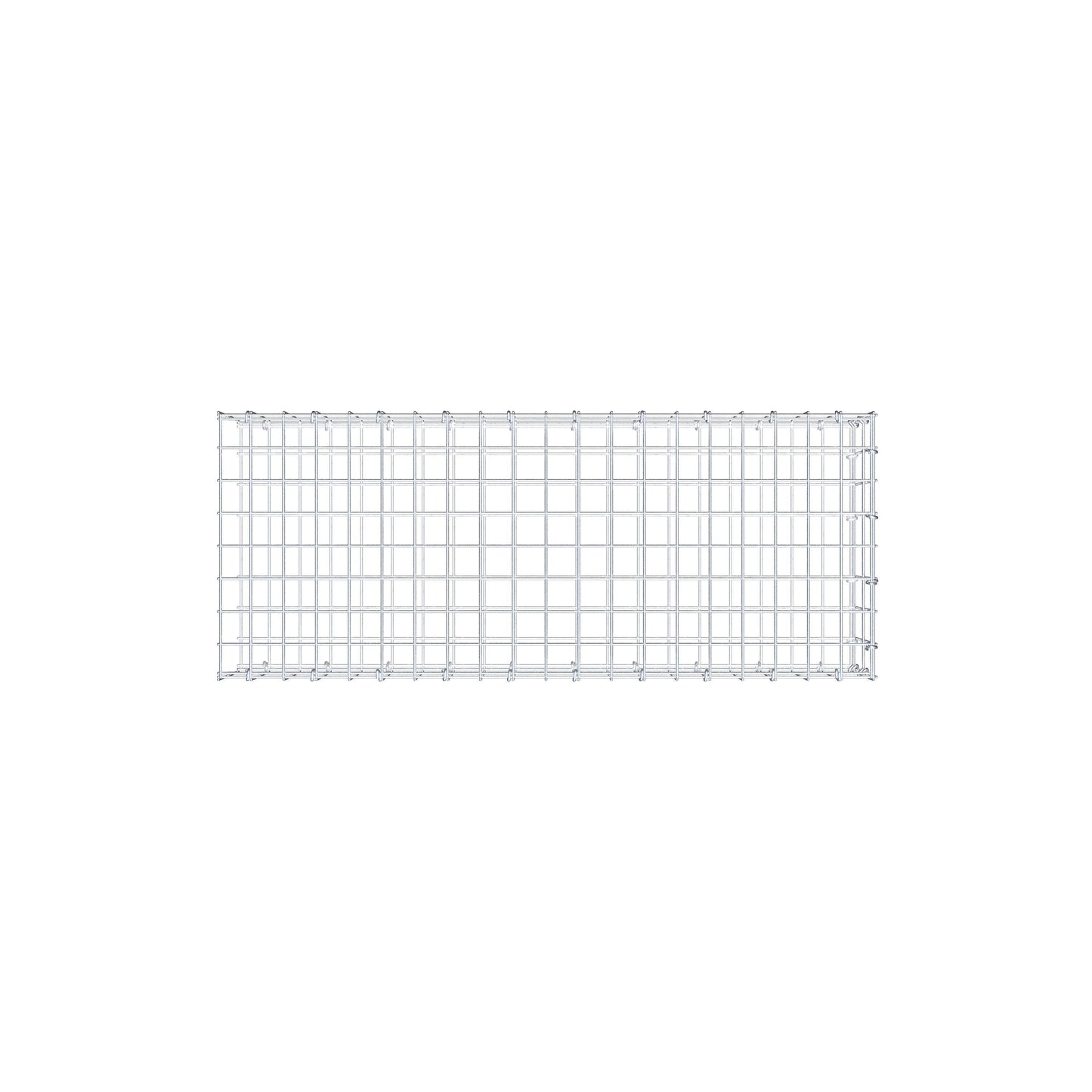 Gabião Tipo 2 100 cm x 20 cm x 40 cm, malhagem 5 cm x 10 cm, anel C