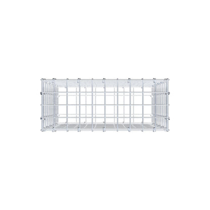 Gabion 50 cm x 50 cm x 20 cm (L x H x D), maskstorlek 5 cm x 5 cm, C-ring