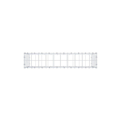 Gabion 100 cm x 50 cm x 20 cm (L x H x D), maskestørrelse 10 x 10 cm, spiralring