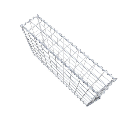 Gabbione 100 cm x 60 cm x 20 cm (L x H x P), maglia 10 cm x 10 cm, spirale