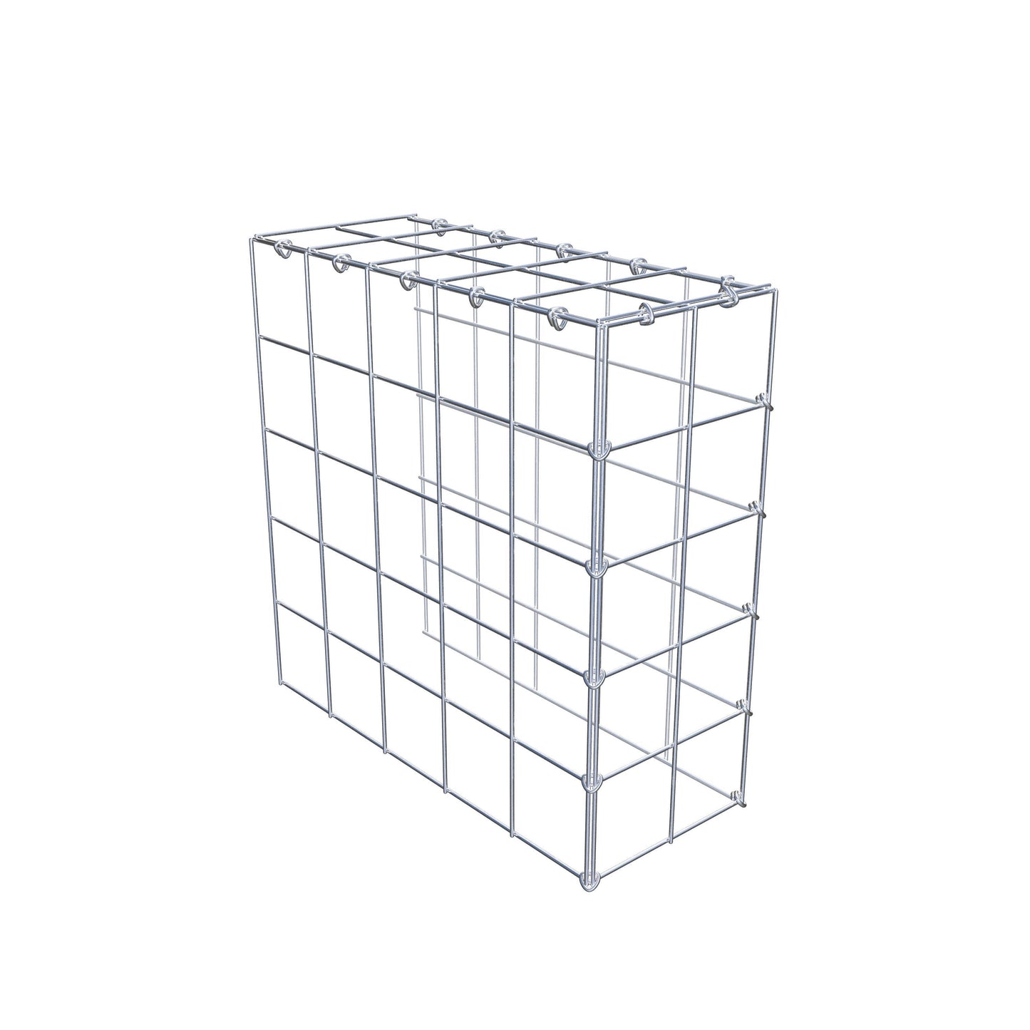 Gavión adicional tipo 4 50 cm x 50 cm x 20 cm (L x A x P), malla 10 cm x 10 cm, anillo en C