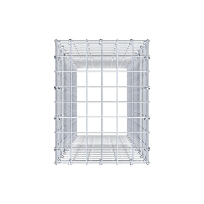 Anbaugabione Typ 3 100 cm x 30 cm x 40 cm (L x H x T), Maschenweite 5 cm x 5 cm, C-Ring