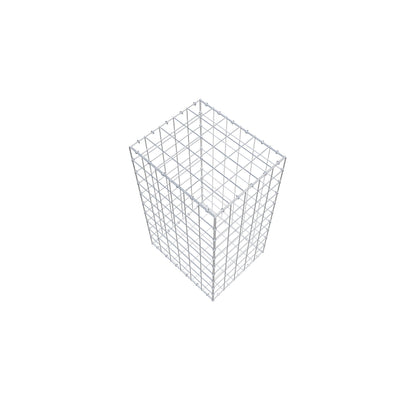 Gabion 100 cm x 60 cm x 50 cm (L x H x D), maskstorlek 10 cm x 10 cm, C-ring