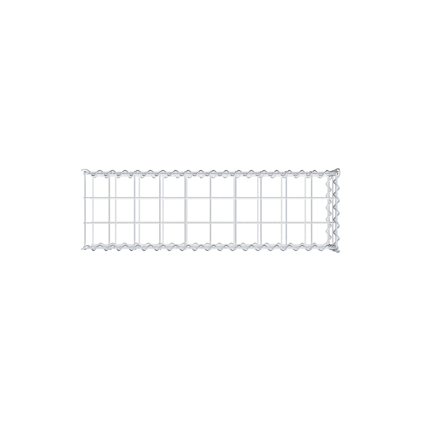 Gavión complementario tipo 2 100 cm x 20 cm x 30 cm (L x A x P), malla 10 cm x 10 cm, espiral