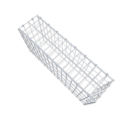 Gabião 80 cm x 40 cm x 20 cm (C x A x P), malhagem 5 x 10 cm, anel espiral