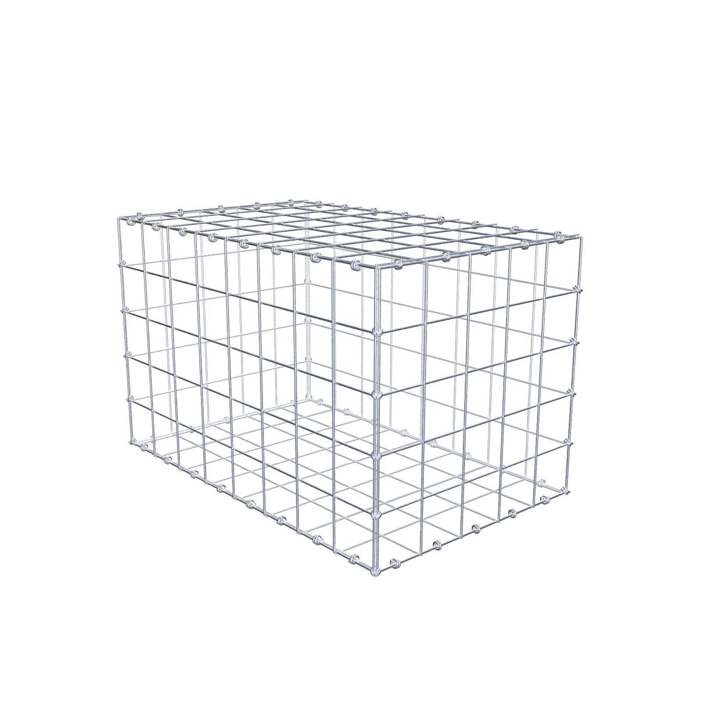 Schanskorf 80 cm x 50 cm x 50 cm (L x H x D), maaswijdte 10 x 10 cm, spiraalring