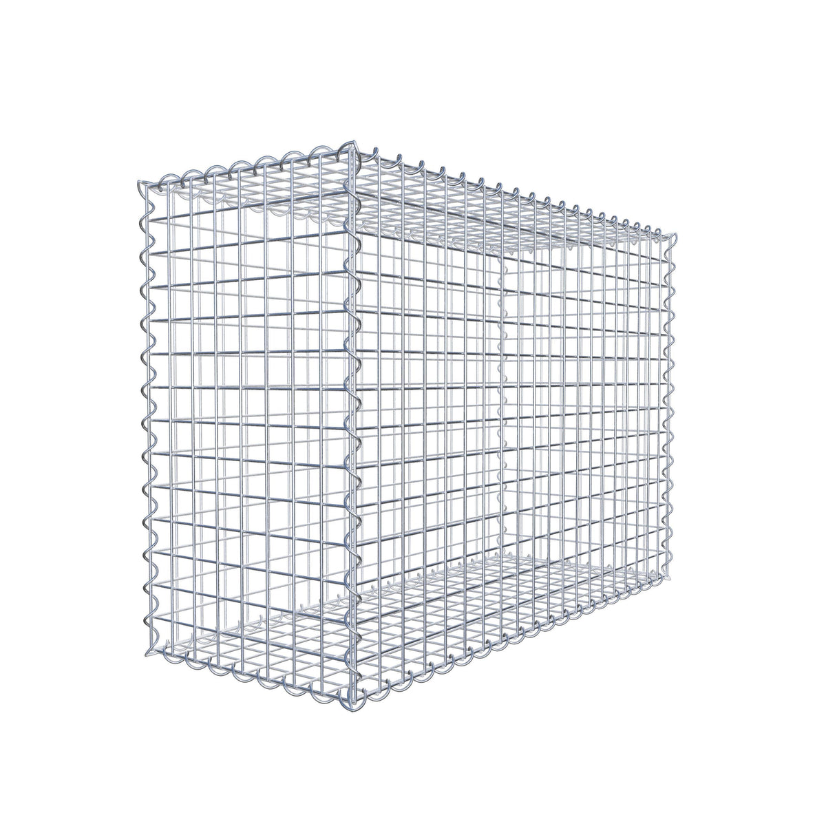 Gabion 100 cm x 70 cm x 40 cm (L x H x D), maskestørrelse 5 cm x 5 cm, spiral