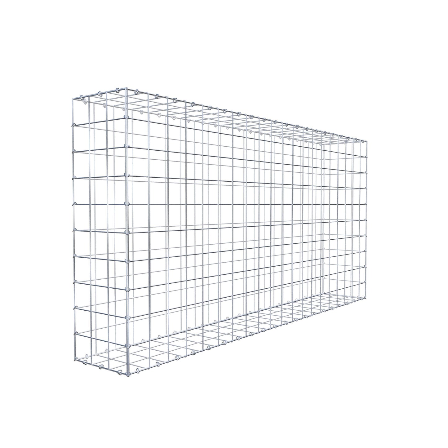 Gabion 200 cm x 100 cm x 30 cm (L x H x D), maskestørrelse 10 cm x 10 cm, C-ring