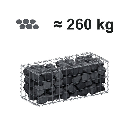 Gabion 100 cm x 40 cm x 40 cm (L x H x D), maskestørrelse 10 cm x 10 cm, spiral
