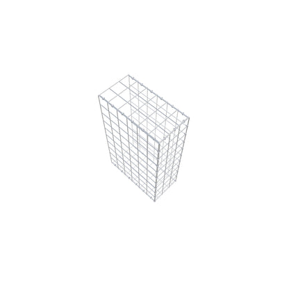 Gavión complementario de tipo 2 100 cm x 60 cm x 30 cm (largo x alto x fondo), malla 10 cm x 10 cm, anillo en C