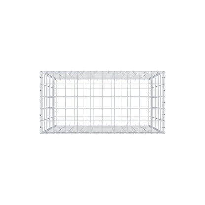 Gabion 100 cm x 100 cm x 50 cm (L x H x D), maskstorlek 10 cm x 10 cm, C-ring