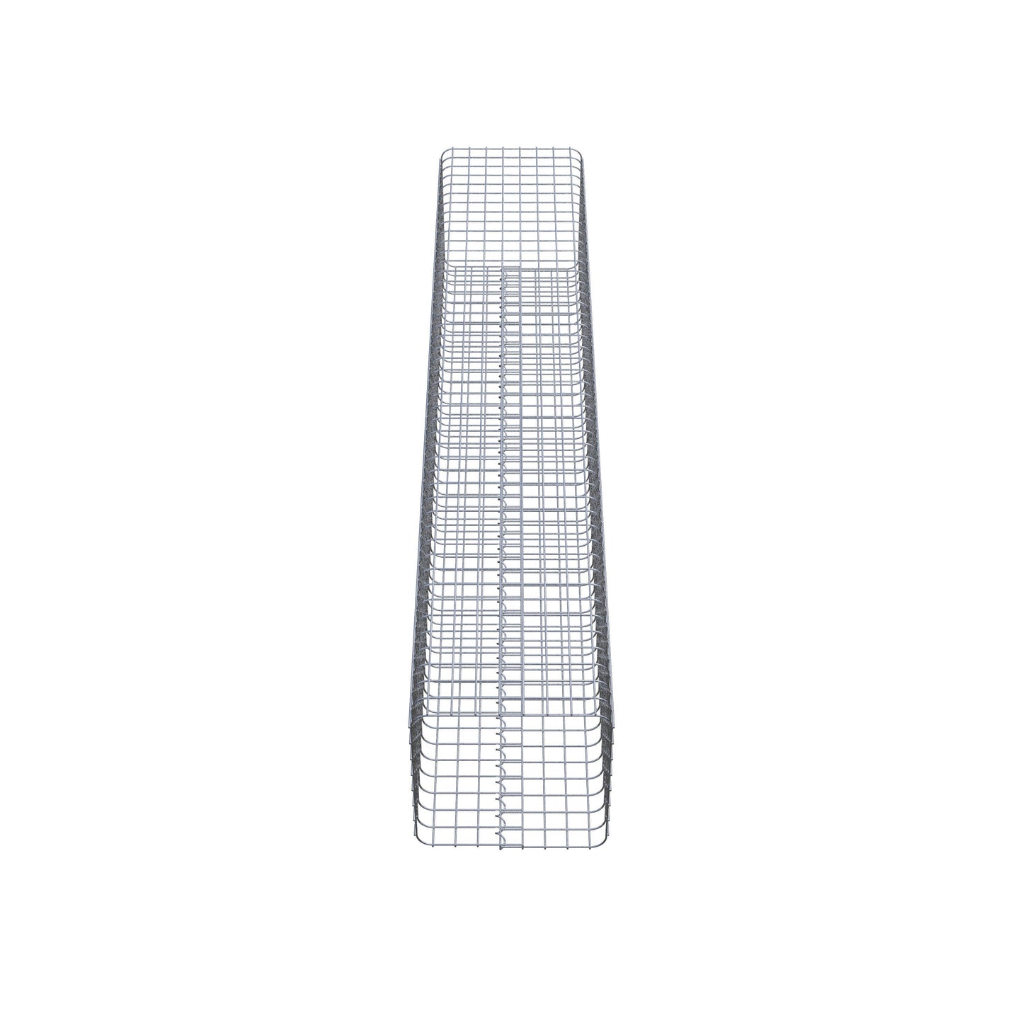 Gabionsøjle firkantet 42 cm x 42 cm, 230 cm højde, MW 5 cm x 5 cm