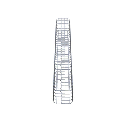 Colonna di gabbioni, quadrata 22 cm x 22 cm, alta 160 cm, MW 5 cm x 5 cm