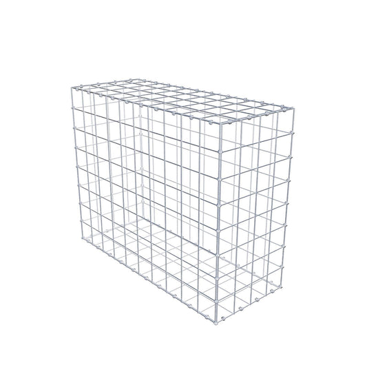 Gabion 100 cm x 80 cm x 40 cm (L x H x D), maskstorlek 10 x 10 cm, spiralring