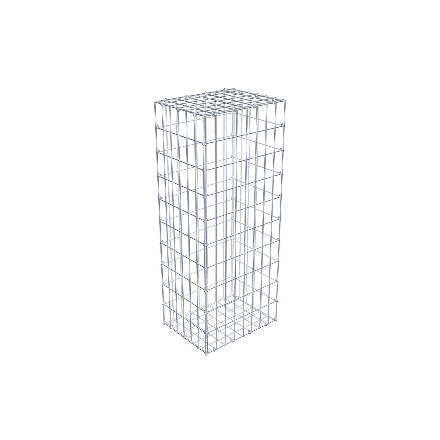 Gabbione 100 cm x 30 cm x 40 cm (L x H x P), maglia 5 cm x 10 cm, anello a C