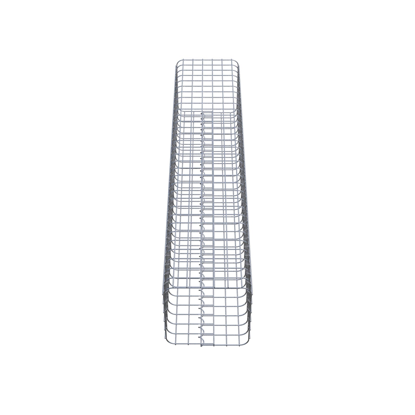 Columna de gaviones angular 32 cm x 32 cm, 160 cm de altura, MW 5 cm x 5 cm
