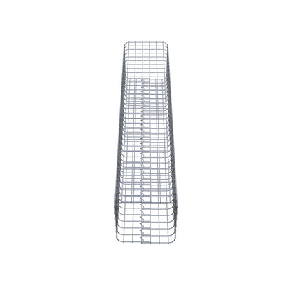 Columna de gaviones angular 32 cm x 32 cm, 160 cm de altura, MW 5 cm x 5 cm