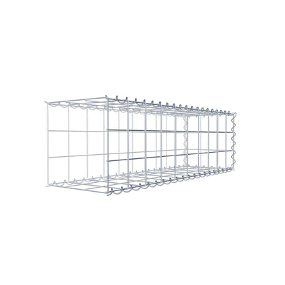 Opvokset gabion type 2 100 cm x 30 cm x 30 cm (L x H x D), maskestørrelse 10 cm x 10 cm, spiral