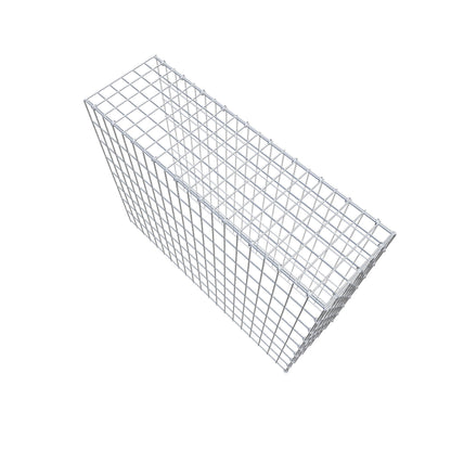 Monteret gabion type 4 100 cm x 80 cm x 30 cm (L x H x D), maskestørrelse 5 cm x 10 cm, C-ring