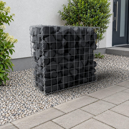 Gabion 100 cm x 90 cm x 40 cm (L x H x D), maskestørrelse 10 cm x 10 cm, spiral