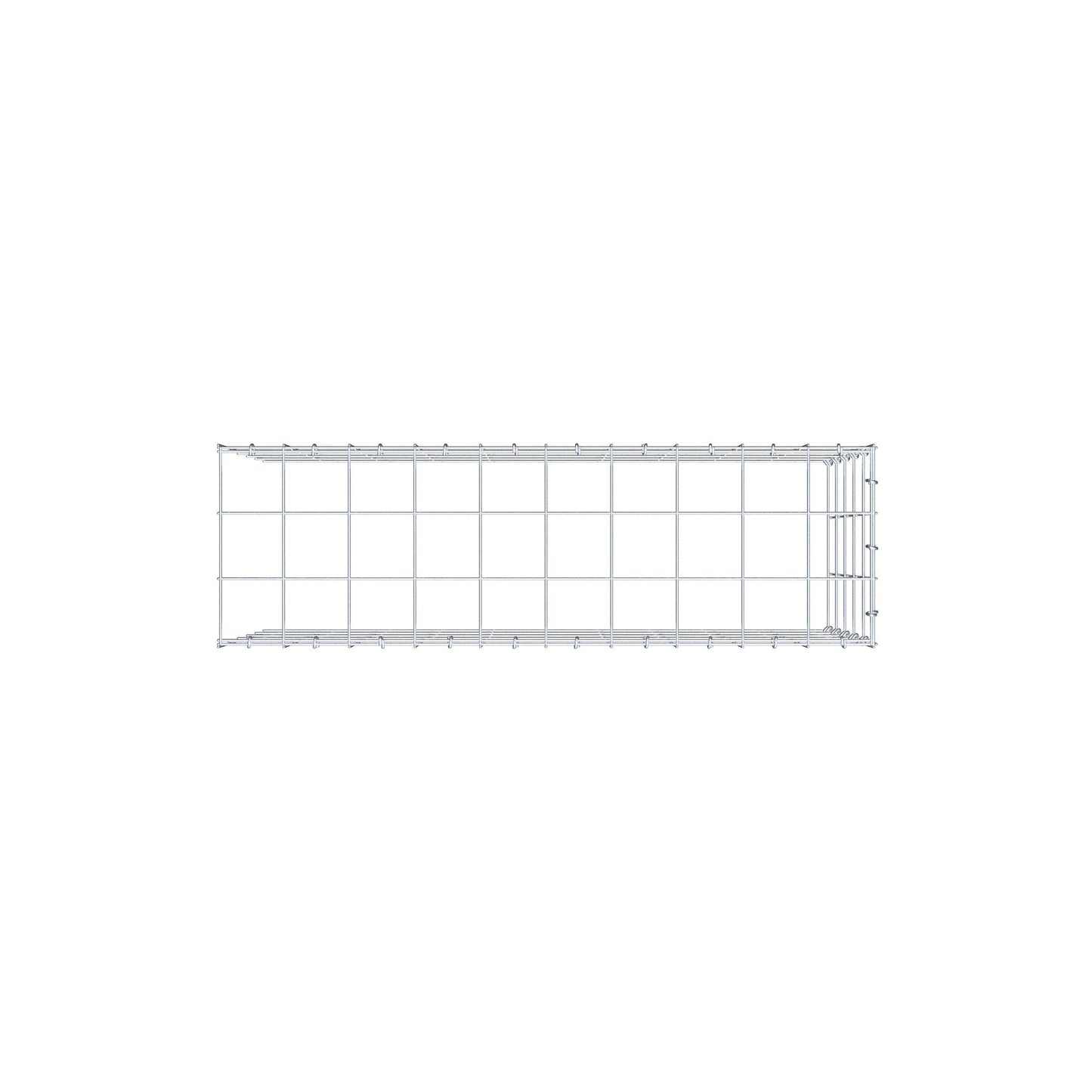 Gabião Tipo 4 100 cm x 50 cm x 30 cm (C x A x P), malhagem 10 cm x 10 cm, anel C