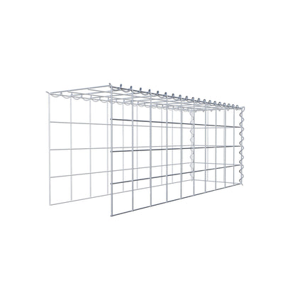 Grown-on gabion type 4 100 cm x 40 cm x 30 cm (L x H x D), mesh size 10 cm x 10 cm, spiral