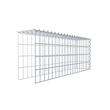 Extra gabion typ 4 100 cm x 40 cm x 20 cm (L x H x D), maskstorlek 5 cm x 10 cm, spiral