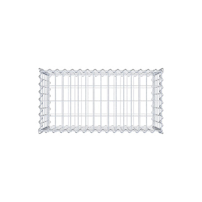 Gabbione 80 cm x 40 cm x 40 cm (L x H x P), maglia 5 cm x 10 cm, spirale