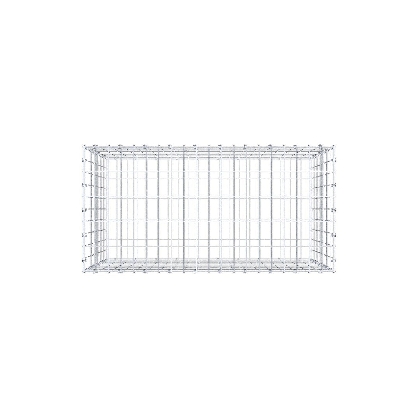Gabion 100 cm x 70 cm x 50 cm (L x H x D), maskstorlek 5 x 10 cm, spiralring