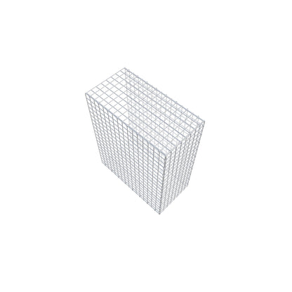 Gavión complementario de tipo 2 100 cm x 80 cm x 40 cm (largo x alto x fondo), malla 5 cm x 5 cm, anillo en C