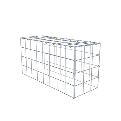 Anbaugabione Typ 4 80 cm x 40 cm x 30 cm (L x H x T), Maschenweite 10 cm x 10 cm, C-Ring