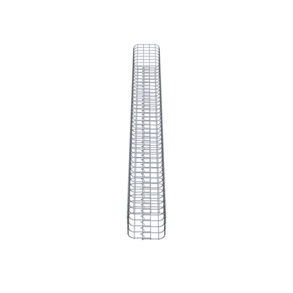 Gabionpelare, kvadrat 22 cm x 22 cm, 200 cm hög, MW 5 cm x 5 cm