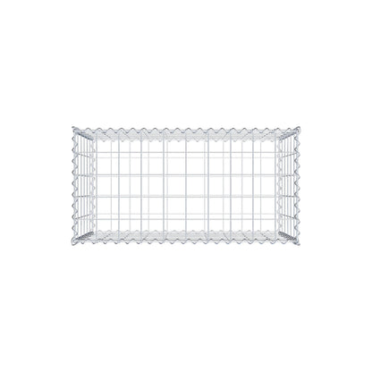 Gabbione 100 cm x 60 cm x 50 cm (L x H x P), maglia 10 cm x 10 cm, spirale