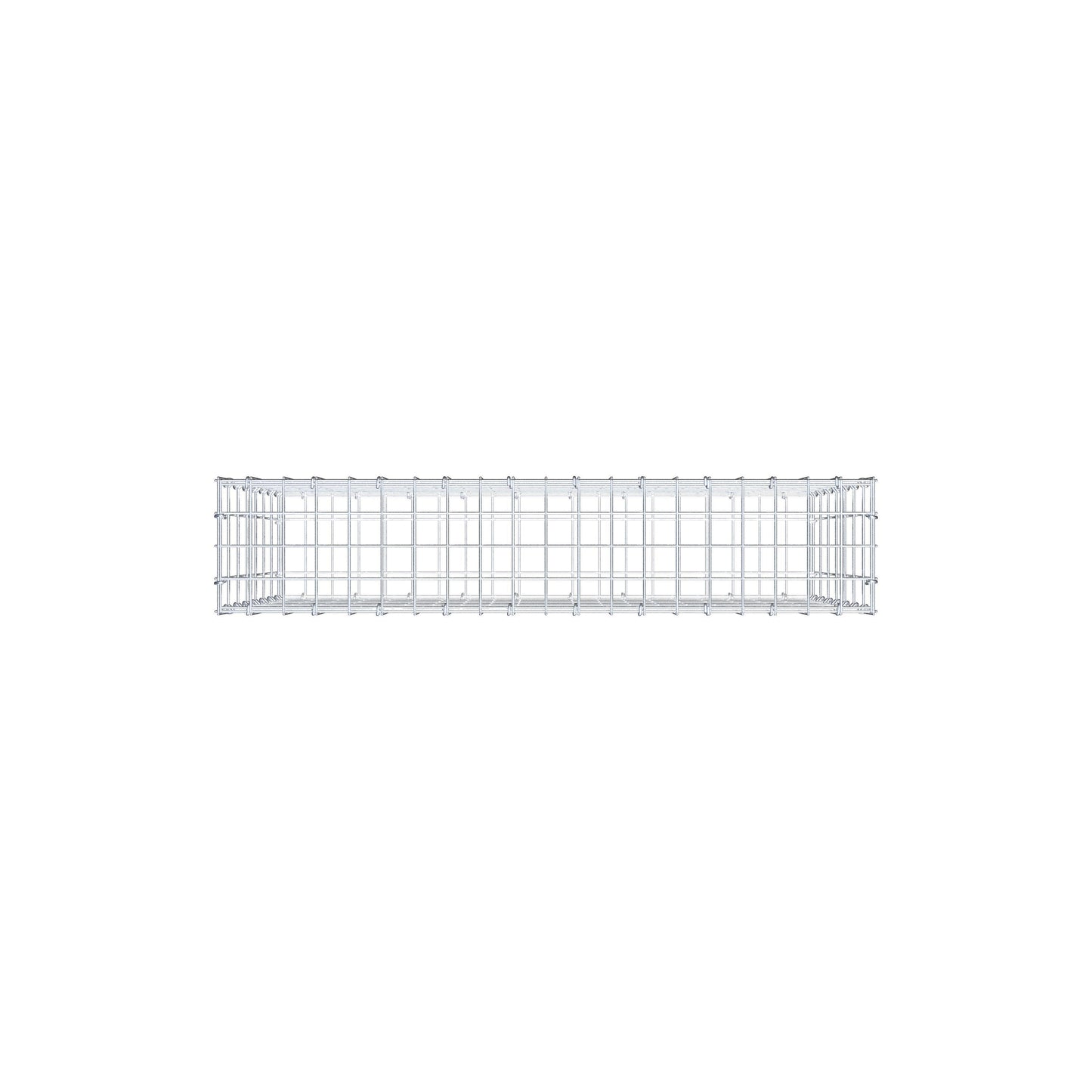 Gabbione 100 cm x 70 cm x 20 cm (L x H x P), maglia 5 cm x 10 cm, anello a C