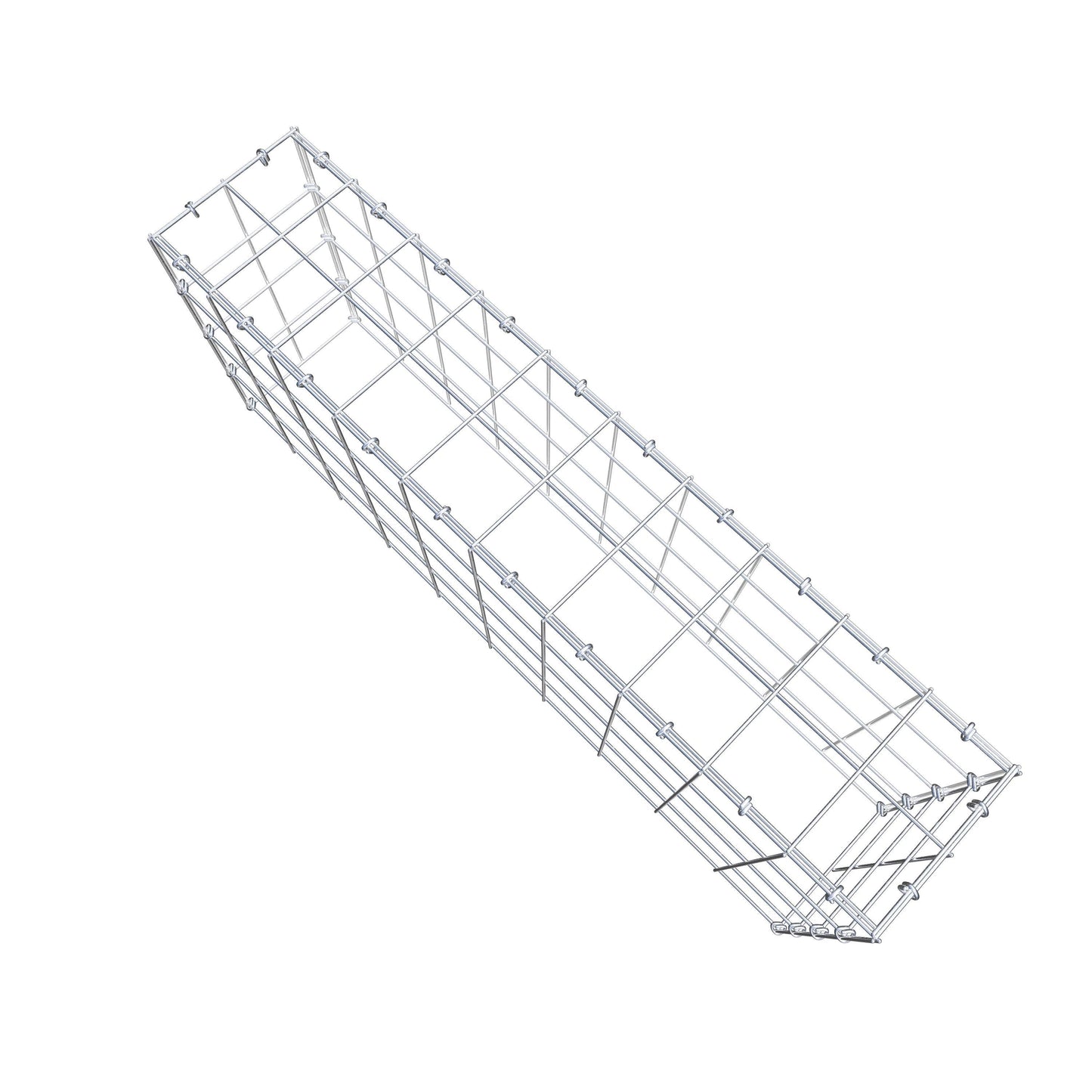 Type 3 oplegkorf 100 cm x 40 cm x 20 cm (L x H x D), maaswijdte 10 cm x 10 cm, C-ring