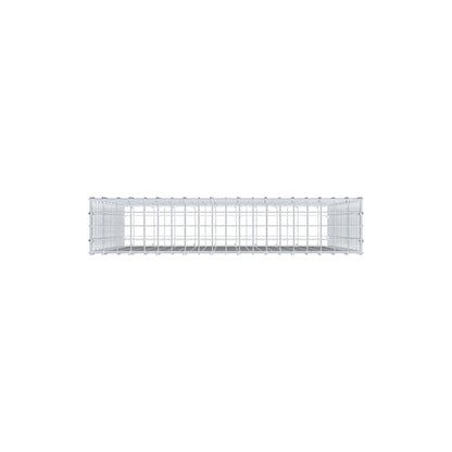 Gavión 100 cm x 100 cm x 20 cm (L x A x P), malla 5 cm x 5 cm, anillo en C